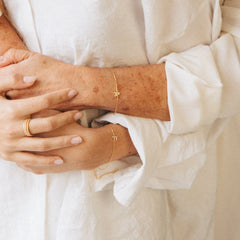 Buchstaben Armband mit Zirkonia